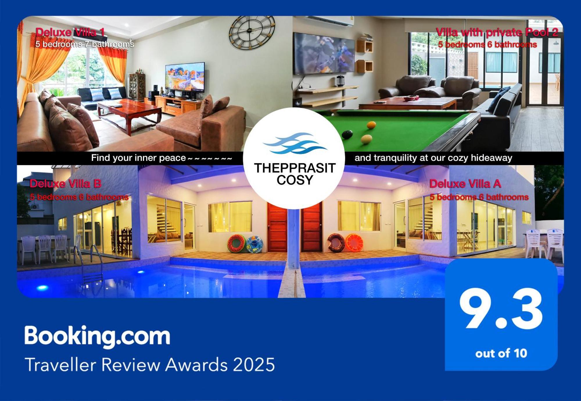 Thepprasit Cosy Villa Джомтиен Бийч Екстериор снимка
